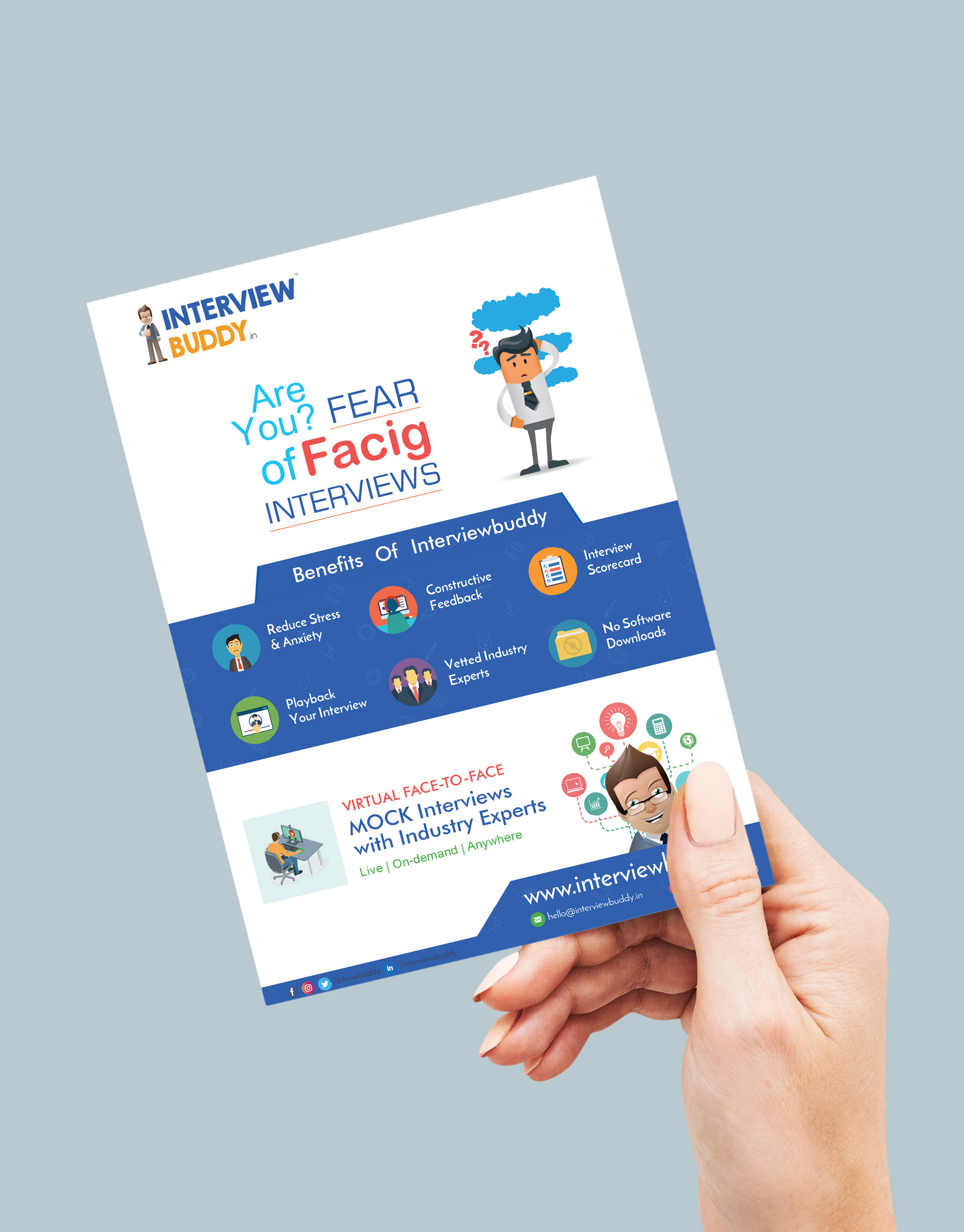 Interview Buddy flyer design