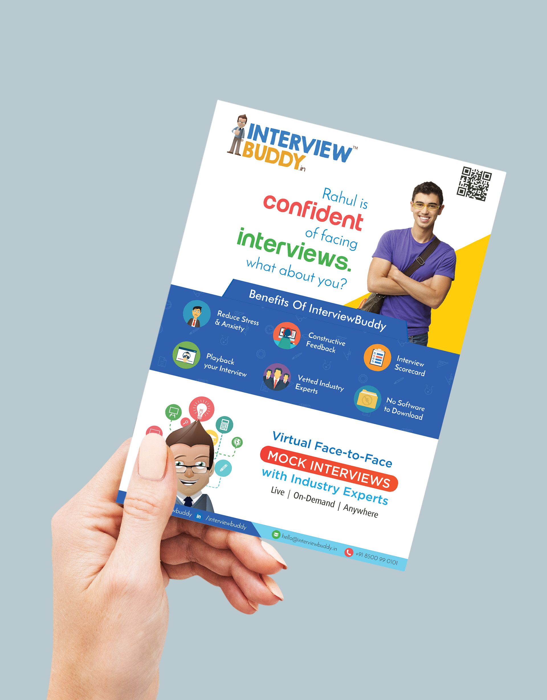 Interview Buddy flyer design