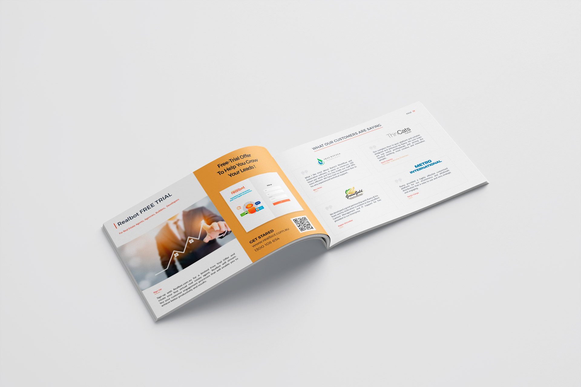 RealBot Brochure design