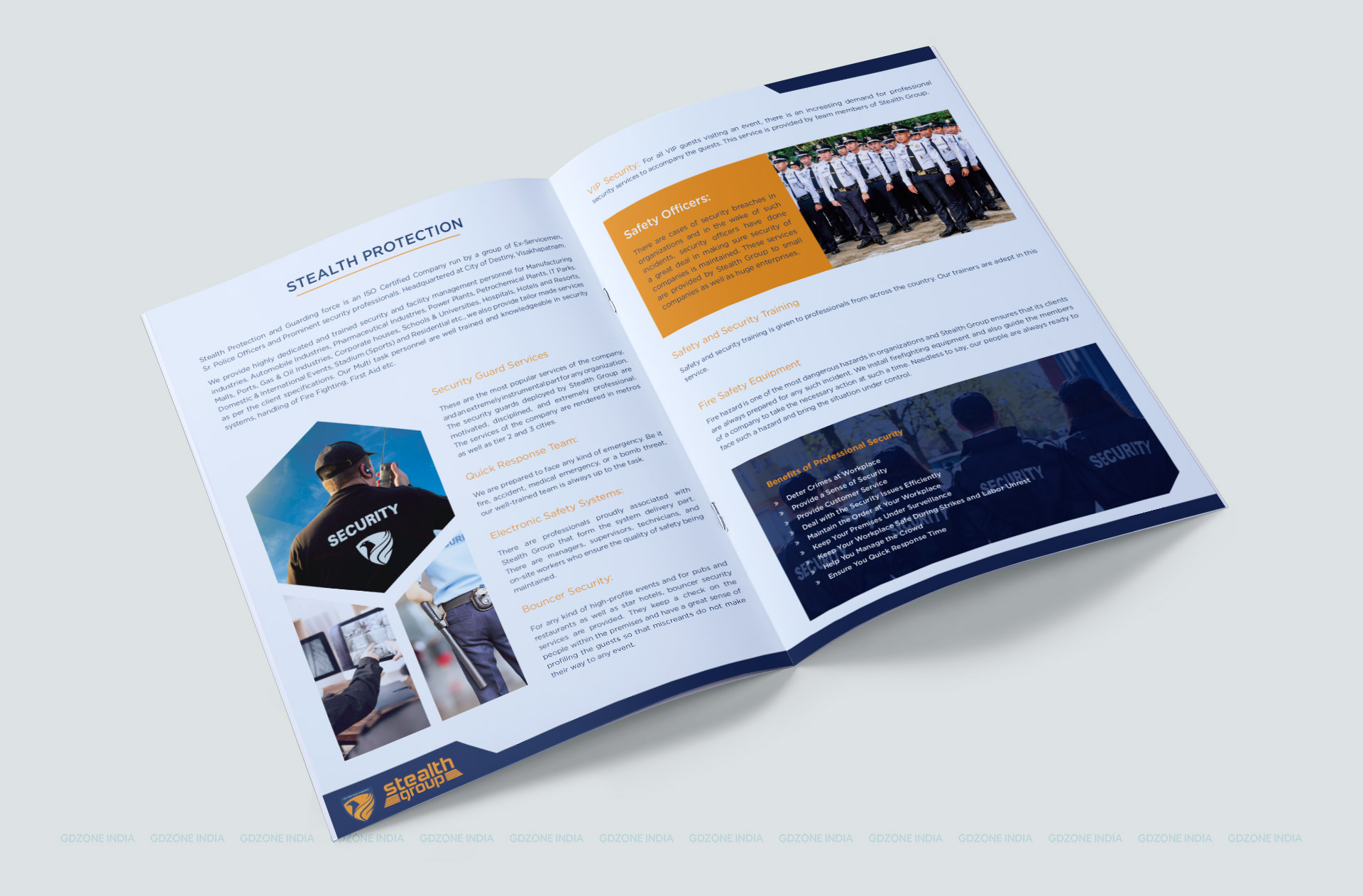 Stealth Group brochure design