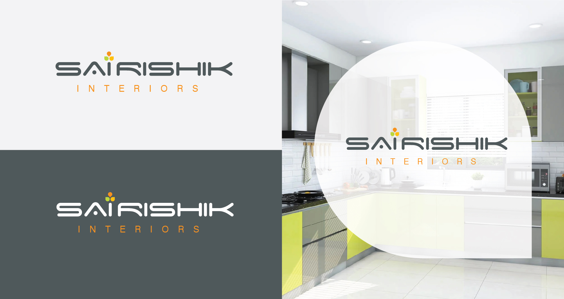 sairishik interiors logo, interior logo design, architecture logo design