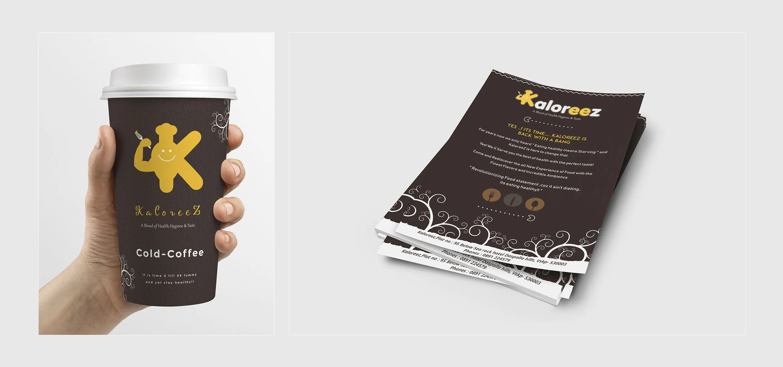 cafe branding, coffee shop logo, restaurant branding bangalore, indian chinese restaurant food logo design, restaurant brochure, and stationery hyderabad, design first agency visakhapatnam
