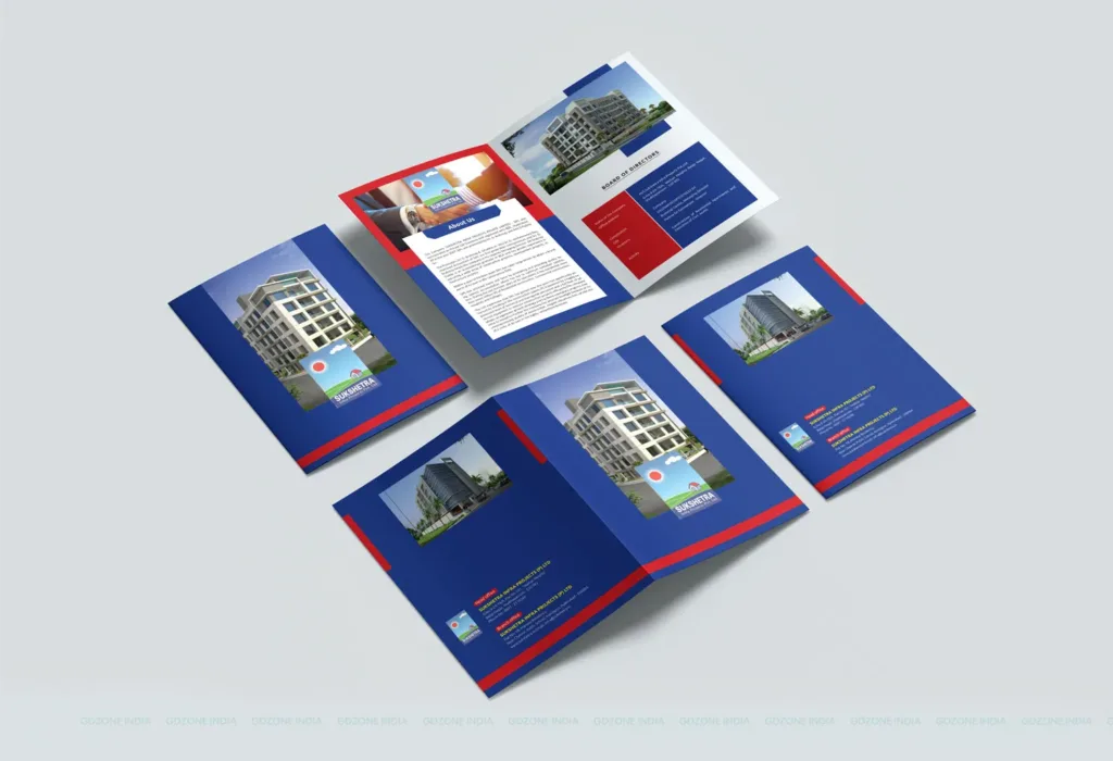 real estate brochure design hyderabad, open plot brochure, construction brochure hyderabad, sukshetra infra projects brochure